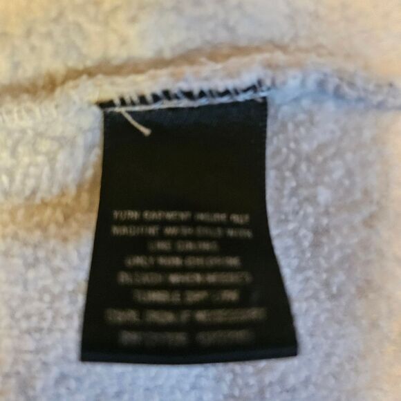 AeroPostale Women’s Small White Fleece Zip-Up Sweatshirt – Cozy Everyday Layer - Picture 5 of 7